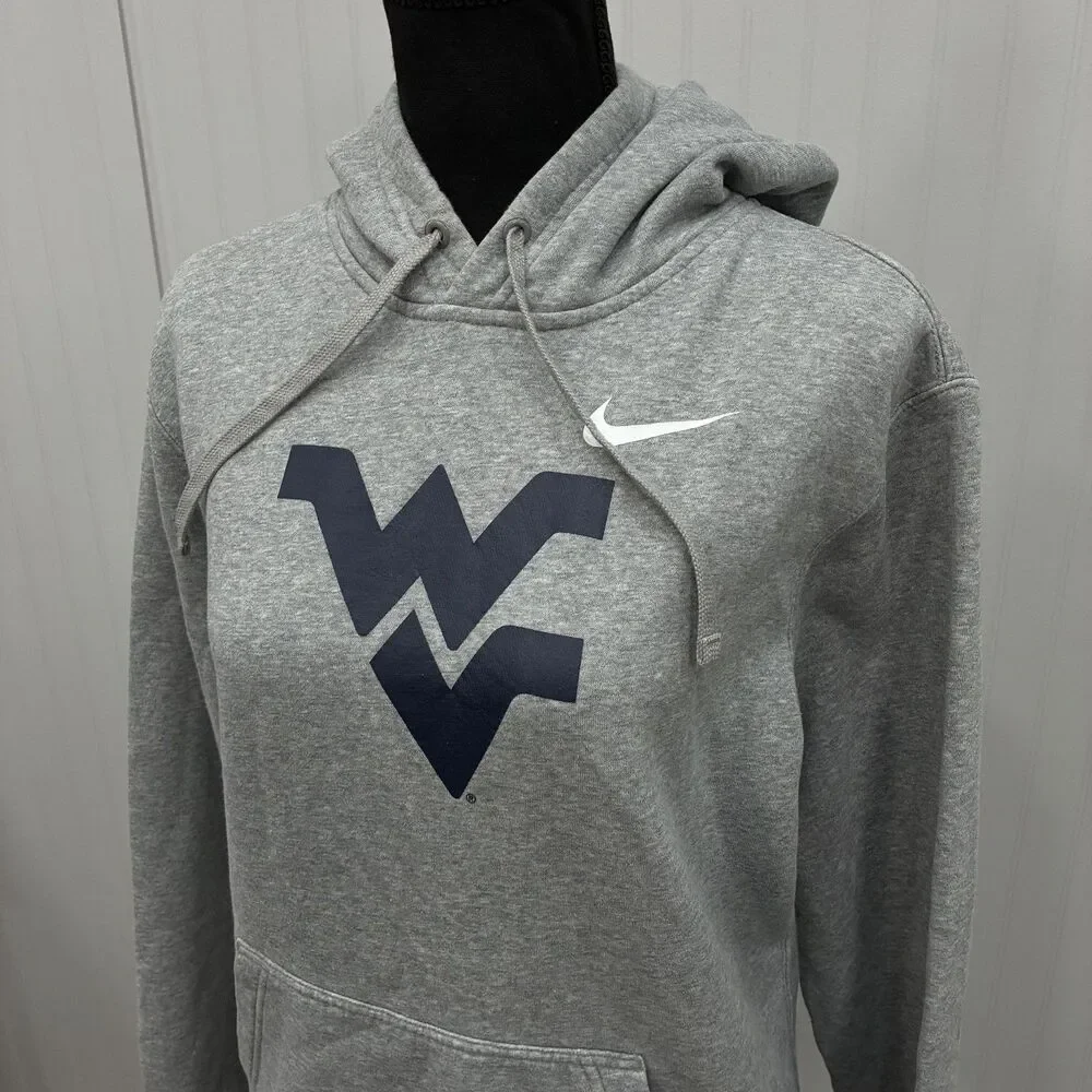 Nike Women's Medium Gray NCAA West Virginia Mountaineers Pullover Hoodie